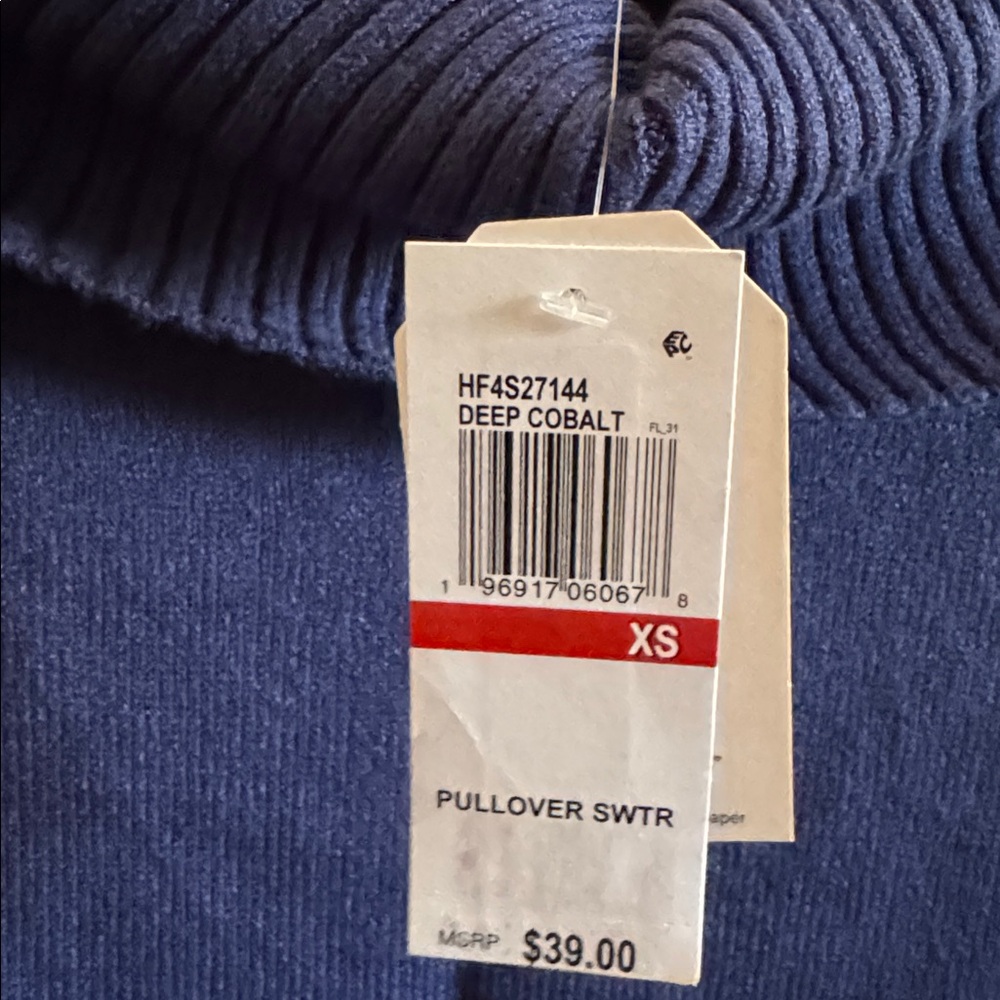 Hippie Rose Navy Knit Cowl Neck or off the Shoulder Sweater NWT XS Cozy New Top - Picture 5 of 7